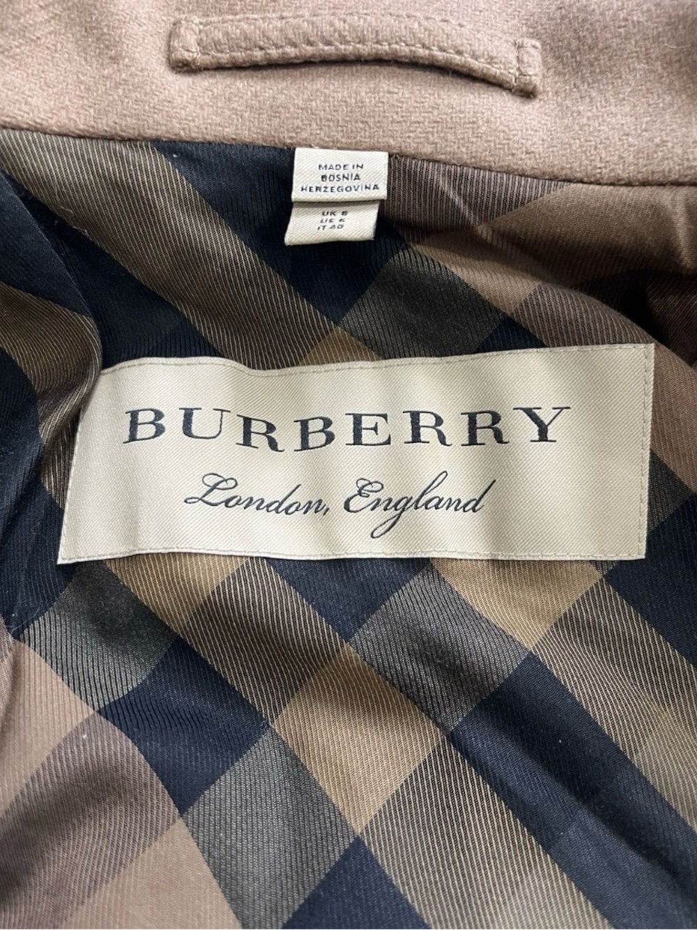 BURBERRY DAYLESMOORE VIRGIN WOOL CASHMERE TRENCH COAT SIZE 6 - Picture 13 of 15